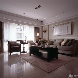 美式风格公寓富裕型140平米以上客厅沙发背景墙沙发台湾家居