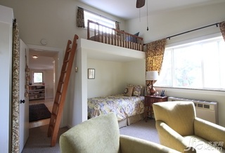 简约风格别墅经济型90平米卧室楼梯床海外家居