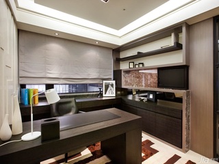 简约风格公寓豪华型140平米以上书房书桌台湾家居
