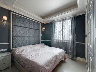 新古典风格公寓富裕型120平米卧室卧室背景墙床台湾家居