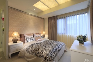 新古典风格公寓140平米以上卧室吊顶床台湾家居