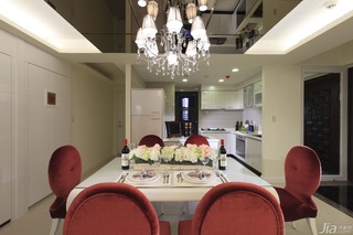 新古典风格公寓140平米以上餐厅吊顶餐桌台湾家居