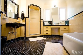 混搭风格小户型黄色经济型80平米浴室柜海外家居