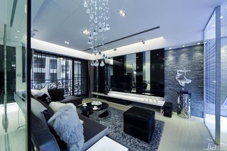简约风格公寓富裕型130平米客厅电视背景墙台湾家居