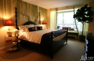 混搭风格公寓经济型80平米卧室卧室背景墙床海外家居