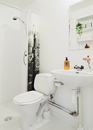 北欧风格小户型经济型40平米卫生间洗手台海外家居