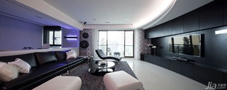 简约风格公寓富裕型130平米客厅电视背景墙沙发台湾家居
