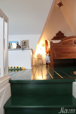 地中海风格别墅富裕型90平米卧室床海外家居