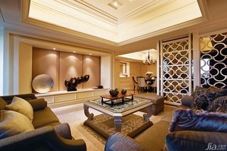 新古典风格公寓富裕型140平米以上客厅吊顶窗帘台湾家居