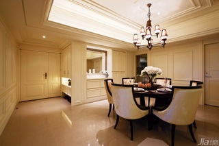 新古典风格公寓富裕型140平米以上餐厅吊顶餐桌台湾家居