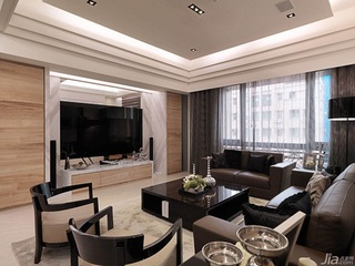 混搭风格公寓富裕型140平米以上客厅电视背景墙茶几台湾家居