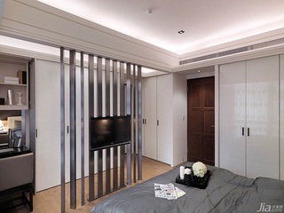 混搭风格公寓富裕型140平米以上卧室电视背景墙台湾家居