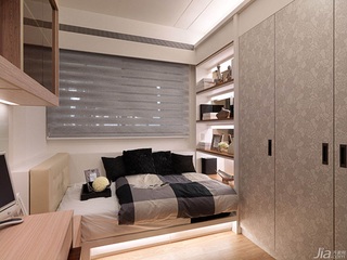 混搭风格公寓富裕型140平米以上卧室床台湾家居
