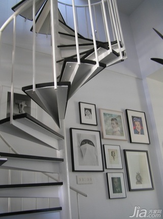 简约风格复式时尚富裕型120平米楼梯装修图片