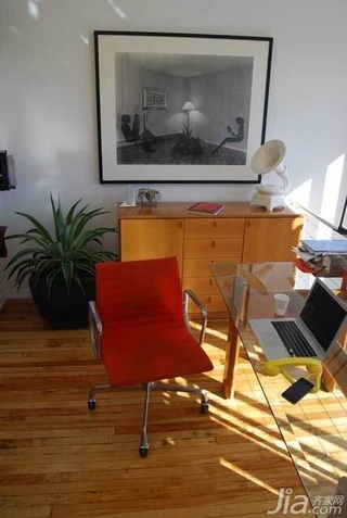 简约风格公寓经济型90平米书房书桌海外家居