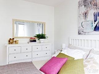 北欧风格小户型经济型70平米卧室床海外家居