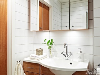 北欧风格小户型经济型70平米卫生间洗手台海外家居