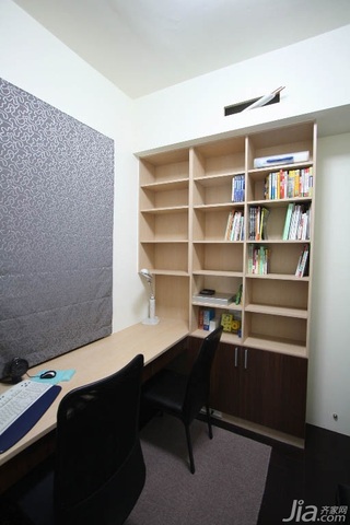 简约风格公寓富裕型60平米书房书桌台湾家居