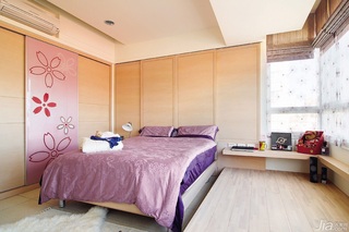 新古典风格公寓富裕型卧室卧室背景墙床效果图