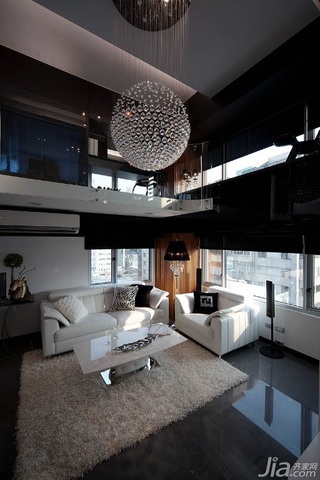 简约风格复式富裕型130平米客厅沙发台湾家居