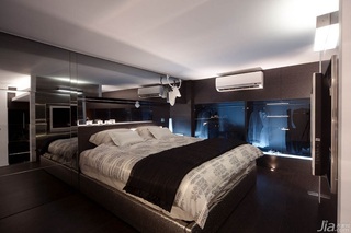 简约风格复式富裕型130平米卧室卧室背景墙床台湾家居