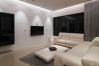简约风格公寓富裕型130平米客厅电视背景墙茶几婚房台湾家居