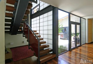 混搭风格别墅经济型140平米以上楼梯海外家居