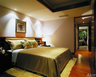 中式风格别墅豪华型140平米以上卧室床台湾家居