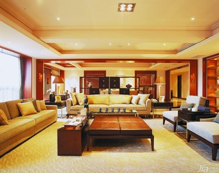 中式风格别墅豪华型140平米以上客厅吊顶沙发台湾家居