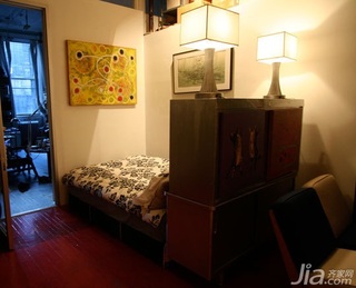 混搭风格三居室经济型100平米卧室床海外家居