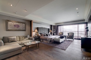 新古典风格别墅豪华型140平米以上卧室吊顶床台湾家居