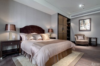 新古典风格别墅豪华型140平米以上卧室吊顶床台湾家居
