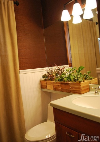 美式乡村风格别墅经济型80平米卫生间洗手台海外家居