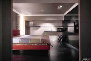 简约风格公寓富裕型80平米卧室吊顶台湾家居