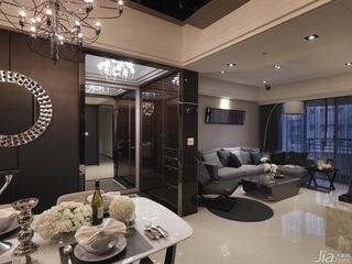 混搭风格公寓富裕型80平米客厅吊顶沙发台湾家居