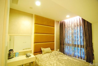 新古典风格公寓富裕型130平米卧室卧室背景墙床台湾家居