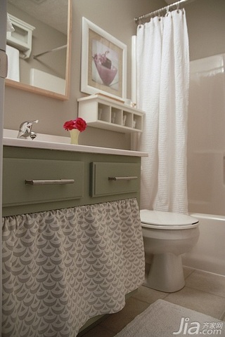 美式乡村风格复式经济型卫生间浴室柜海外家居