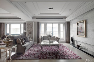 美式风格公寓豪华型客厅吊顶沙发台湾家居
