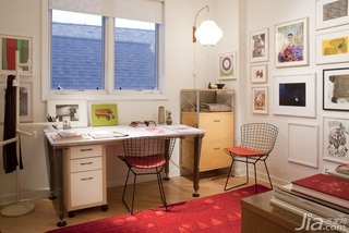 简约风格复式经济型70平米工作区书桌海外家居