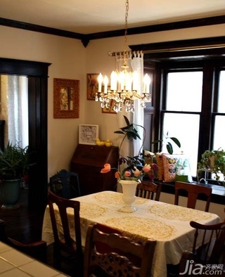 混搭风格别墅经济型120平米餐厅餐桌海外家居