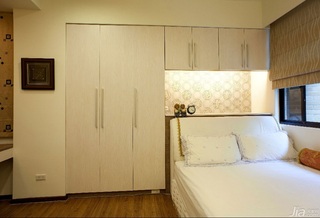 混搭风格复式富裕型140平米以上卧室床台湾家居