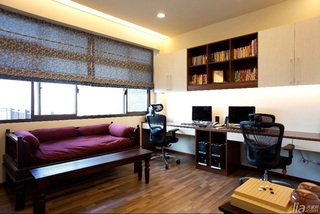 混搭风格复式富裕型140平米以上书房书桌台湾家居