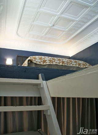 简约风格公寓经济型90平米卧室楼梯床海外家居