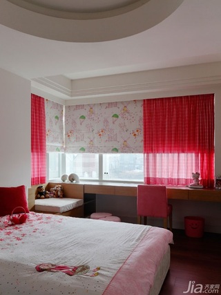 新古典风格别墅富裕型卧室窗帘台湾家居