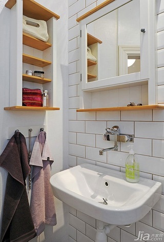宜家风格小户型经济型卫生间浴室柜效果图