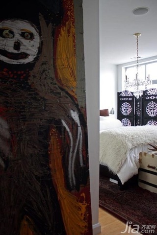 美式乡村风格公寓经济型70平米卧室床海外家居
