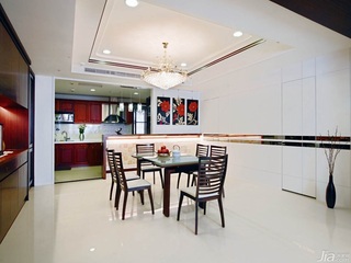 中式风格别墅豪华型140平米以上餐厅吊顶餐桌台湾家居