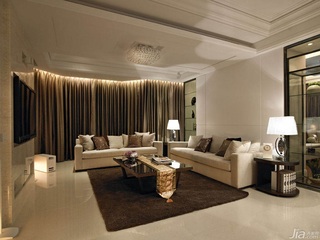 新古典风格公寓富裕型140平米以上客厅吊顶沙发婚房台湾家居