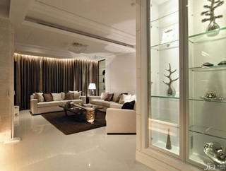 新古典风格公寓富裕型140平米以上客厅吊顶沙发婚房台湾家居