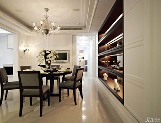 新古典风格公寓富裕型140平米以上餐厅吊顶餐桌婚房台湾家居